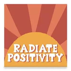 Radiate Positivity Wall Art Canvas